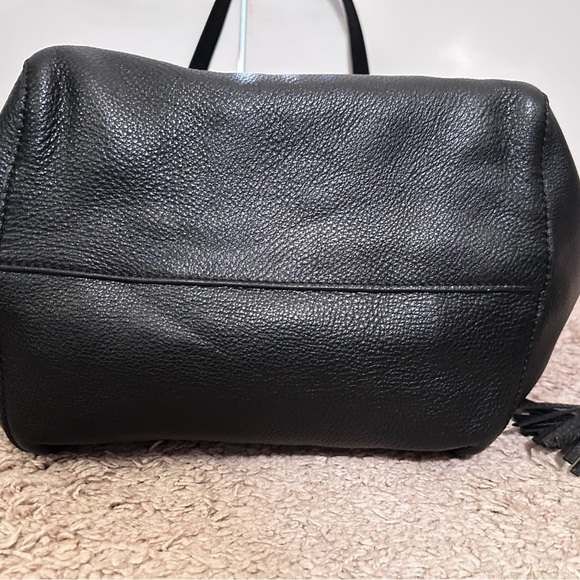 Michael Kors Ashbury Leather Tote Bag with Tassels and Gold Logo Trim - Picture 6 of 6